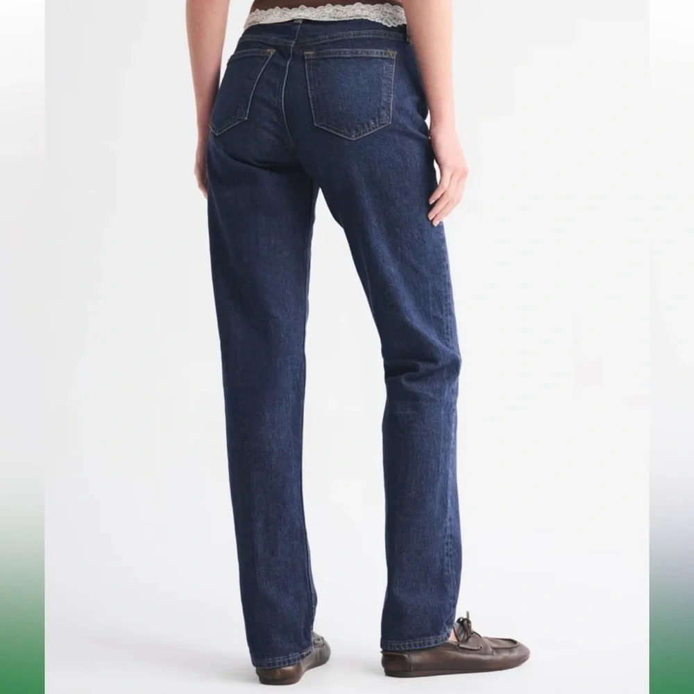 🆕 Abercrombie & Fitch Vintage 90s Relaxed High Rise Size 12R Blue Jeans